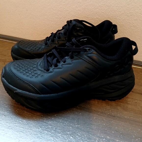 Hoka Men's Bondi SR Workplace Shoe Black - Picture 1 of 7